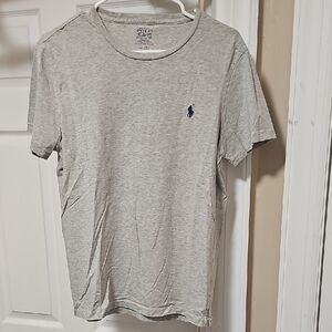 Polo by Ralph Lauren Heather Gray Tee with Navy Logo